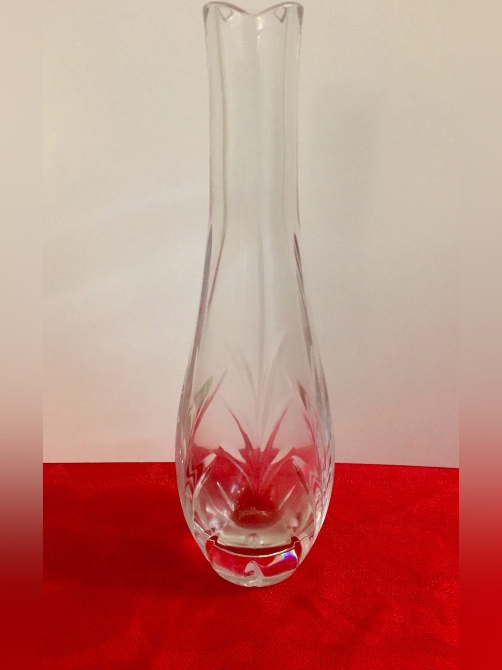 Rogaska Clear Crystal Bud Vase